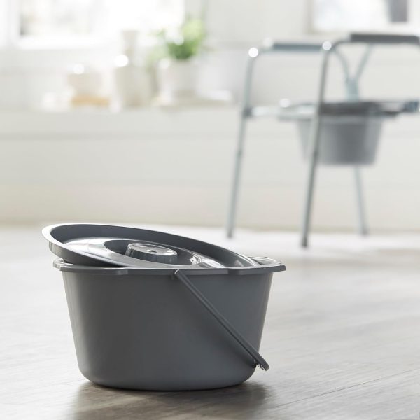 Commode Bucket with Lid, 7.5QT - Each - Image 3