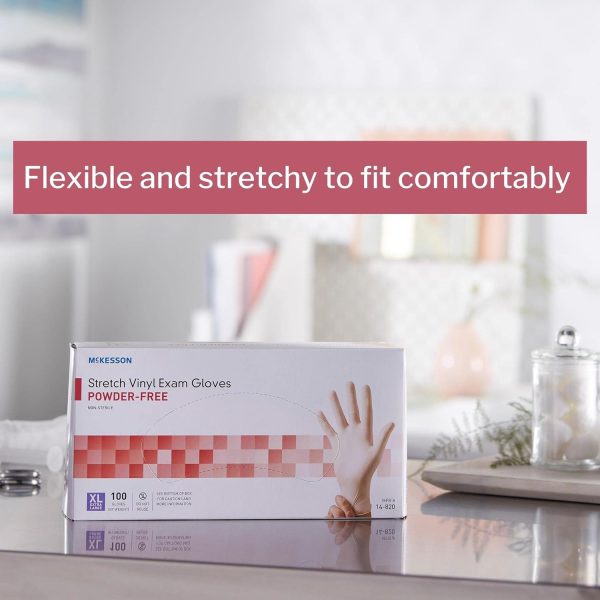 Procure Stretch Vinyl Exam Gloves Medium - Box - Image 3