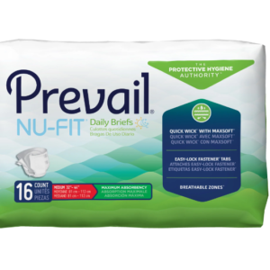 Briefs Disposable NU-FIT Large 45"-58" - 18ea/pk 4pk/cs