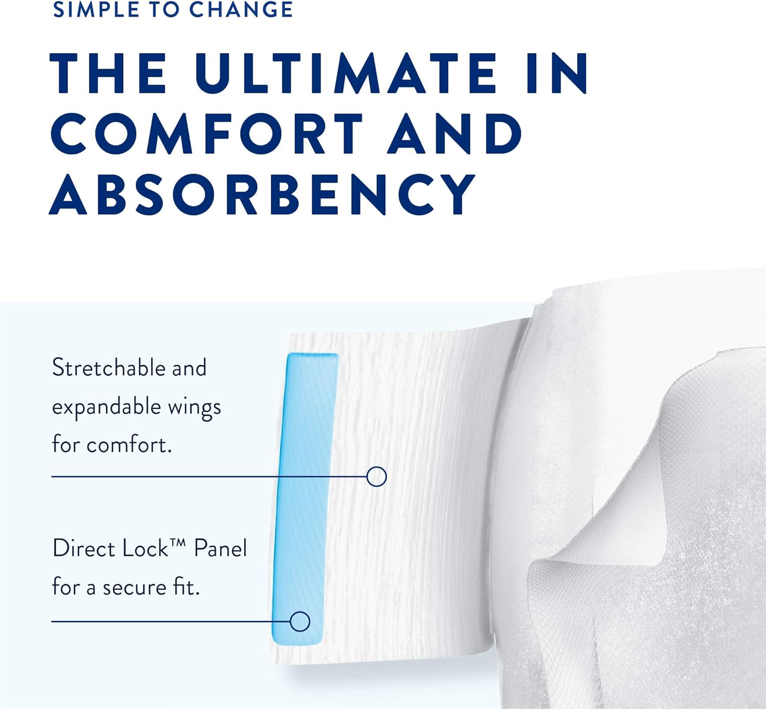 Prevail Air Plus Daily Briefs 100% Breathable Size 1 26"-48" - 20ea/pk 4pk/cs - Image 5