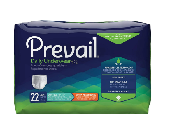 Prevail Extra Protective Underwear Medium 34"-46" - 20ea/pk 4pk/cs