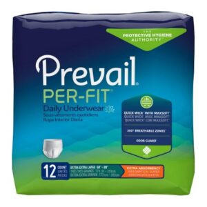 Prevail Per-Fit Extra Protective Underwear XX-Large 68"- 80" - 12ea/pk 4pk/cs