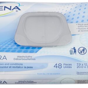 TENA Classic Washcloth 7.9"x 12.5" Soft Pack Snap Top - 48ea/pk 12pk/cs